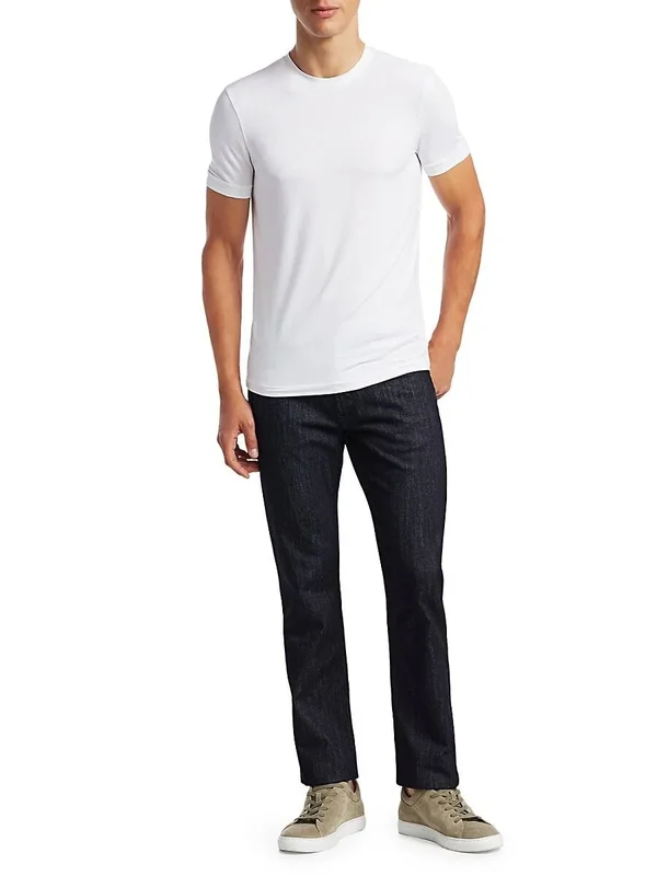 Giorgio Armani Men's Crewneck T-Shirt - White, Men's, 48
