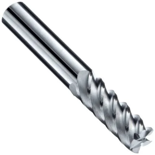 Niagara Cutter N61862 Carbide Square Nose End Mill - inch, Uncoated (Bright) Finish, Roughing and Finishing Cut, 45 Degree Helix