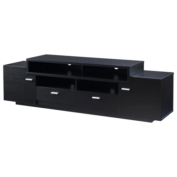 Furniture of America Shea 72x22 TV Stand in Black