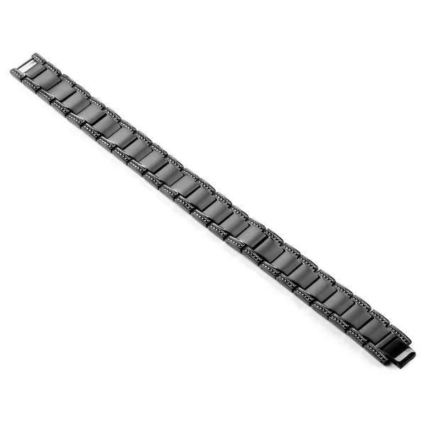 Men's Steel Bracelet, Black, Titanium, Fort Tempus