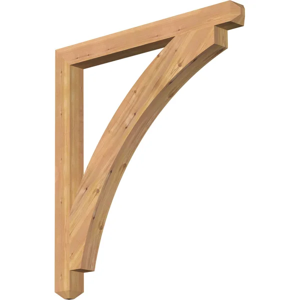 Ekena Millwork 3 1/2x22W x 40x22D x 44x22H Thorton Craftsman Smooth BRACKET, Western Red Cedar