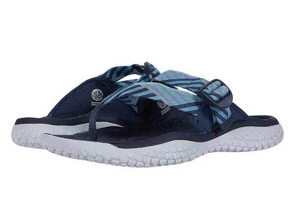 Keen Women's Solr Toe Post Sandal - 6 - Navy, Blue Mist