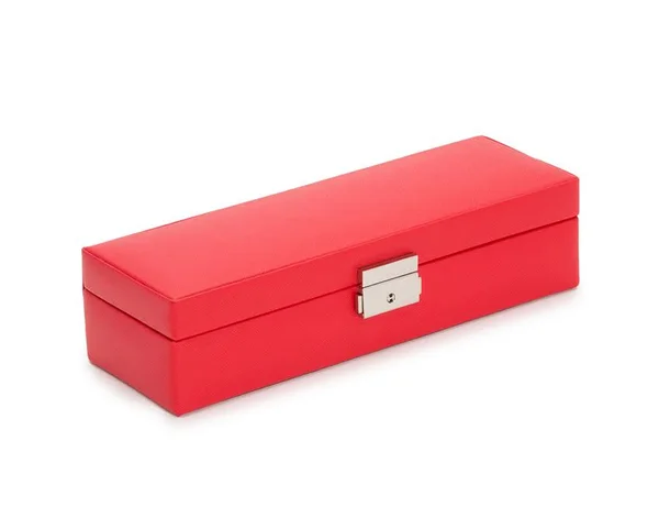 Wolf Heritage Safe Deposit Box, Red Saffiano