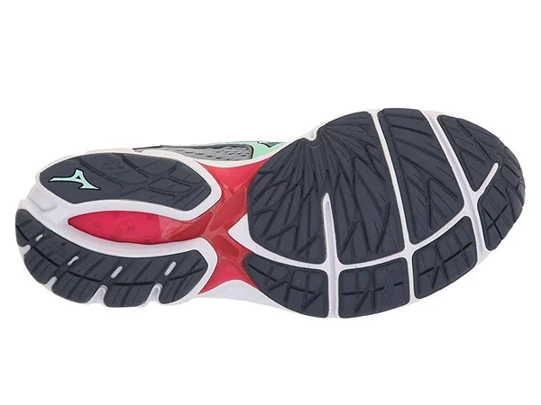 Womens Mizuno Wave Rider 22 Running Shoe Tradewinds/Teaberry