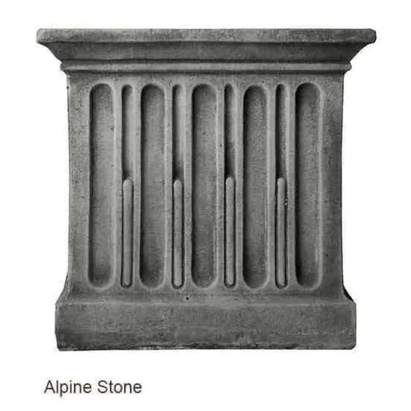 Campania International Williamsburg Grey Stone Tea Table Birdbath