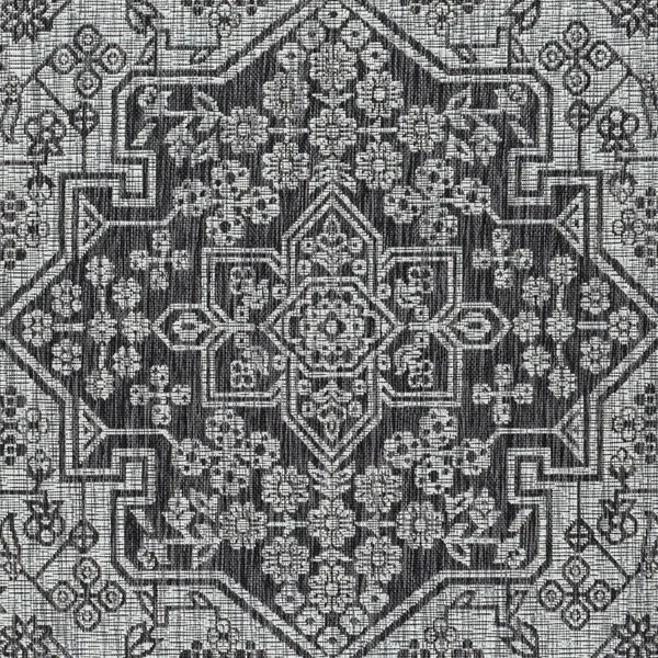Tayse Veranda Vnd14 Indoor, Outdoor Area Rug Black, Size: 9 x 12 ft.