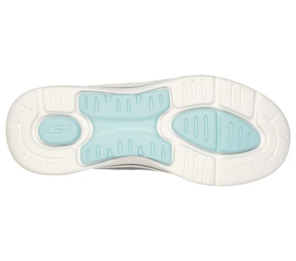 Skechers GOwalk Arch Fit - True Vision Gray/Light Blue - Size 6.5