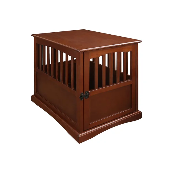 Casual Home Pet Crate End Table - Walnut