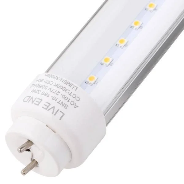 3NLED 6 ft. T10 32-Watt Bright White G13 Clear Lens Linear LED Tube Light Bulb