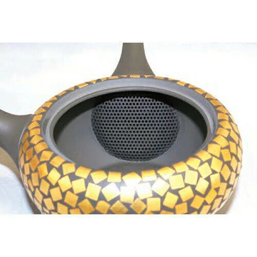 Tokoname Kyusu Teapot - Shoho - Plum - 320cc/ml - Ceramic Mesh