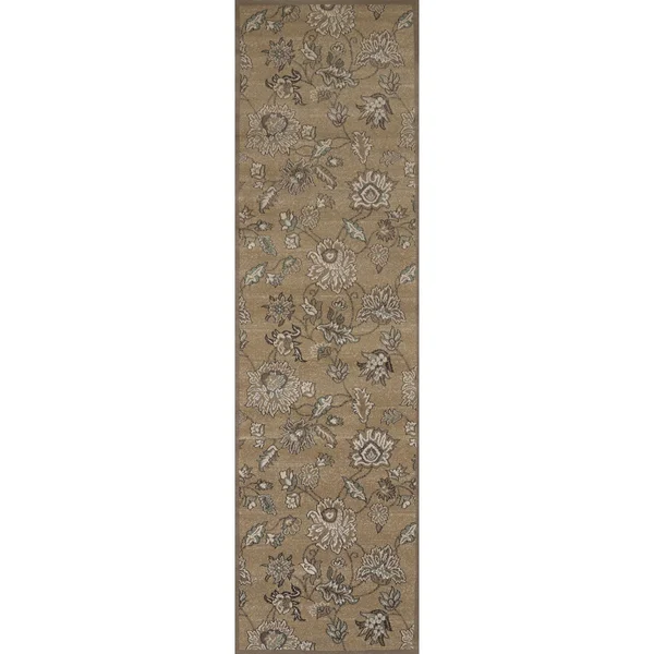 Admire Home Living Plaza Floral Area Rug - 5&3 - Brown