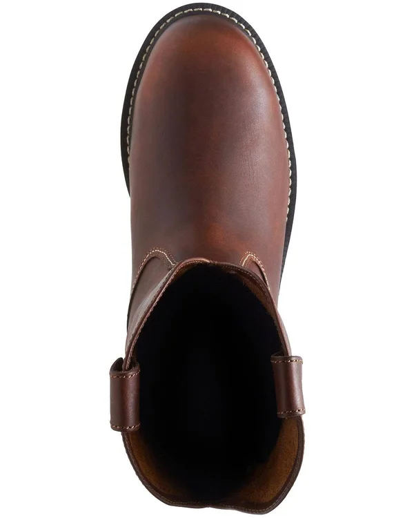 Men's Wolverine I-90 Durashocks Wedge Wellington Comp Toe Boot, Size: 7, Brown