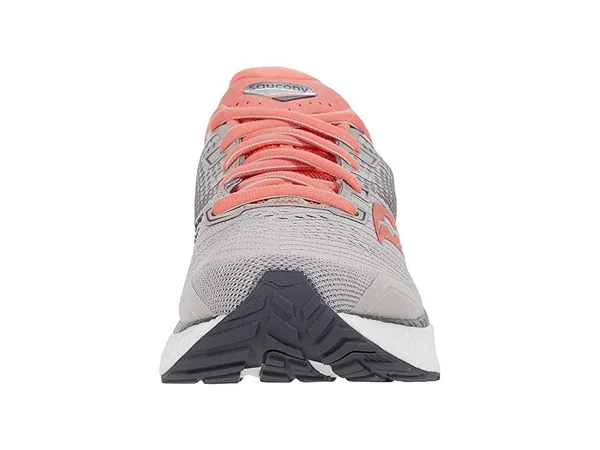 Saucony Women's Triumph 18 Running Shoes, Moonrock/Coral