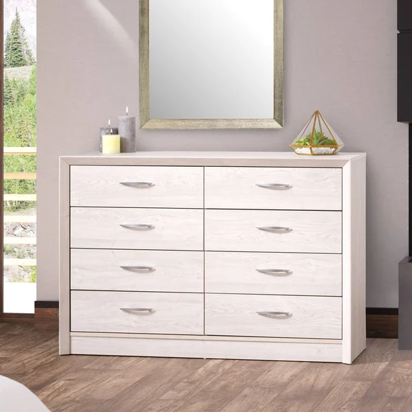 CorLiving NPT-302-W Newport 8 Drawer Dresser
