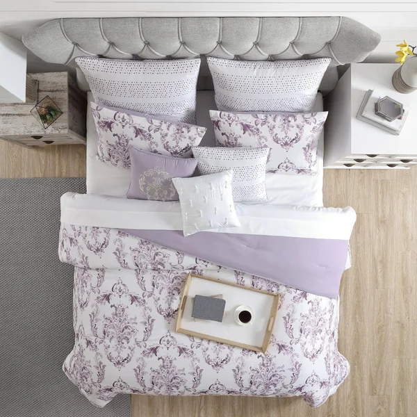 Modern Threads 8 Piece Fashion Comforter Set Ava-Thistle Queen