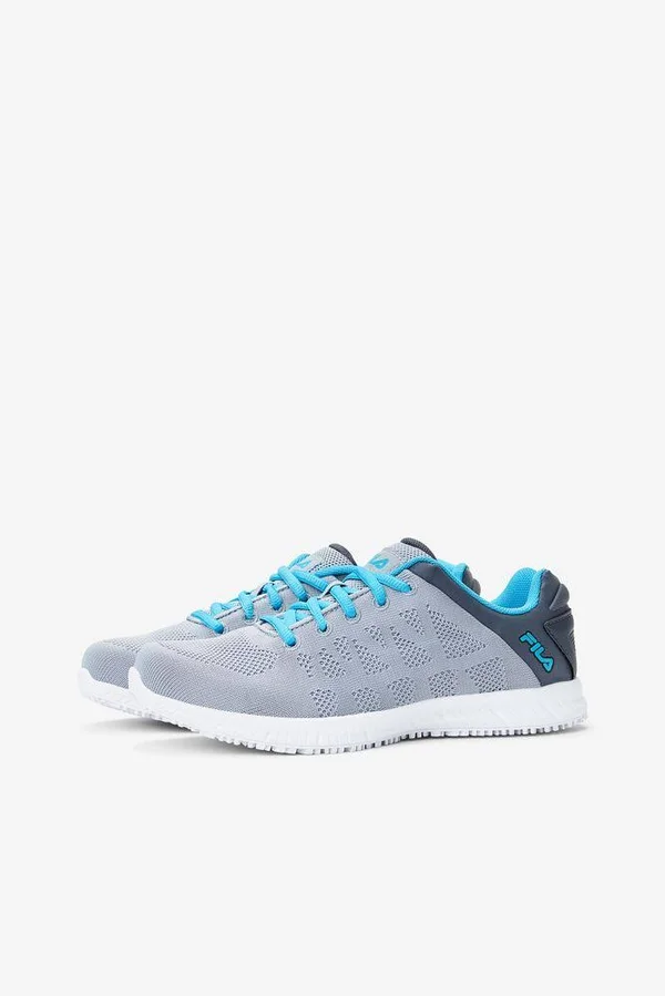 Fila Women's Memory Techknit Work Sneaker Pewter 6.5