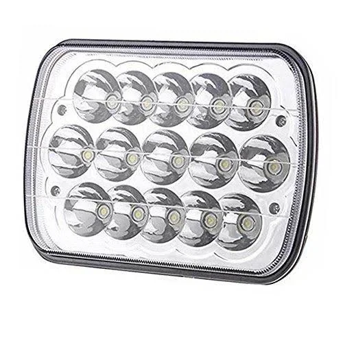 2pcs 7 X6 LED Headlights High Low Sealed Beam Headlamp 45W H6052 H6054 for Ford E-150 E-250 E-350