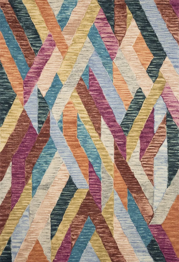 Loloi Hallu Justina Blakeney HAL-02 Fiesta Multi Rug - 2 ft 3 in x 3 ft 9 in