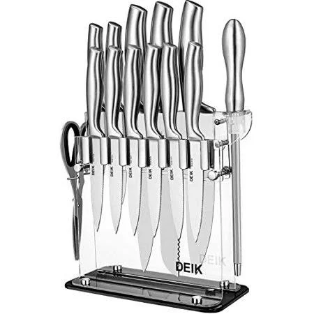 Deik 14 Pcs Knife Set - High Carbon Stainless Steel Kitchen Knife Set