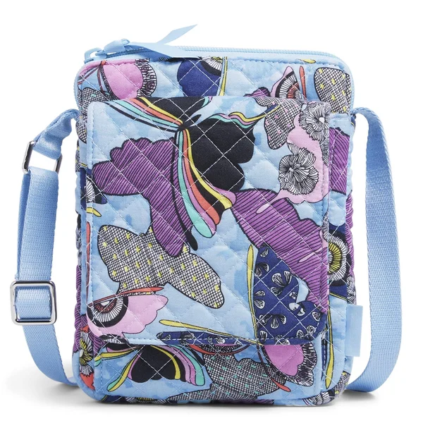 Vera Bradley : RFID Mini Hipster in Microfiber Classic Navy