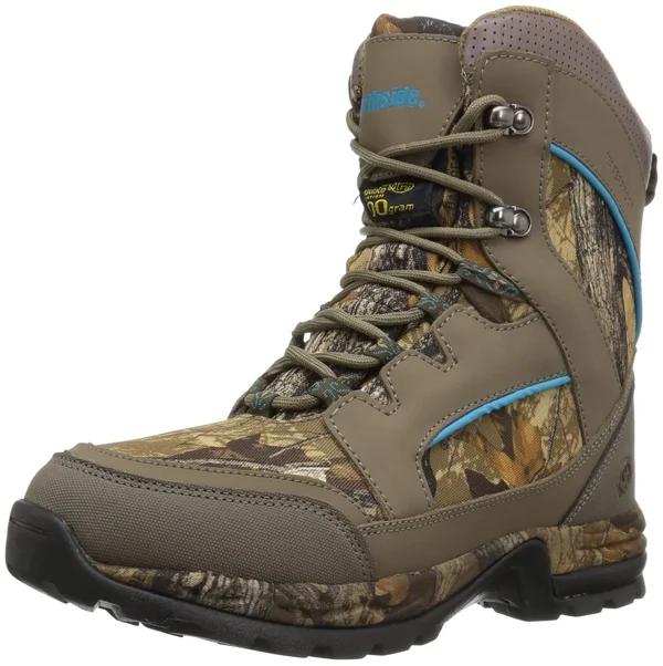Northside Women & S Woodbury 800G Insulated Hunting Boot - Stone, Aqua