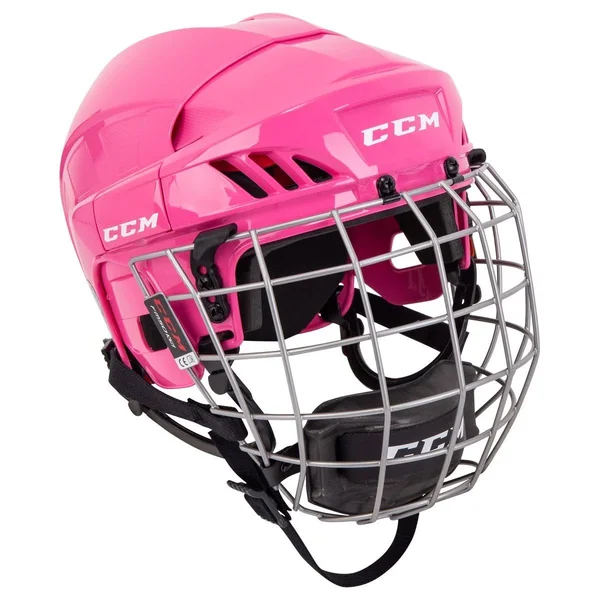 CCM 50 Hockey Helmet Combo - Senior - Pink - Xs
