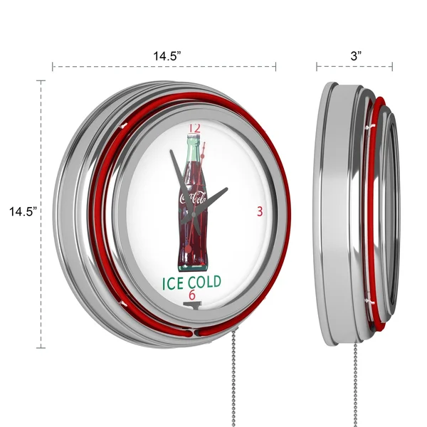 Coca Cola Neon Clock - Delicious Refreshing