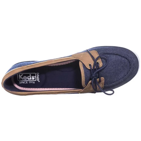 Keds Glimmer Women's Boat Shoes - Blue (Navy), 8.5