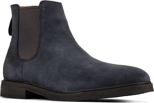 Men's Clarks Clarkdale Gobi Chelsea Boot - 7 M, Navy Suede