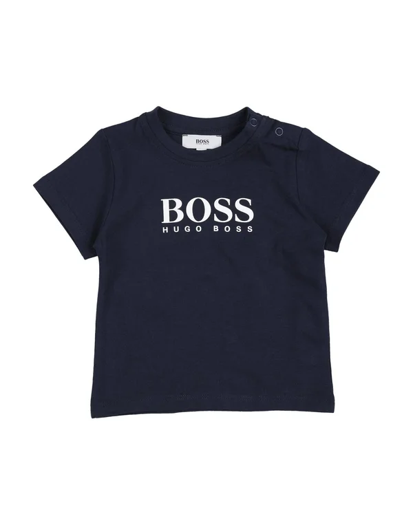 Boss Boys Blue Cotton T-Shirt