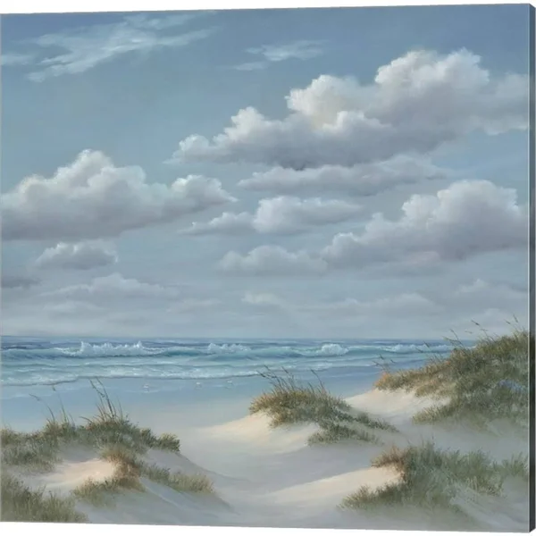 Great Art Now Shoreline by Georgia Janisse 3 Piece Canvas Art Set Each 14W x 14H - Size: 14 x 14, Blue