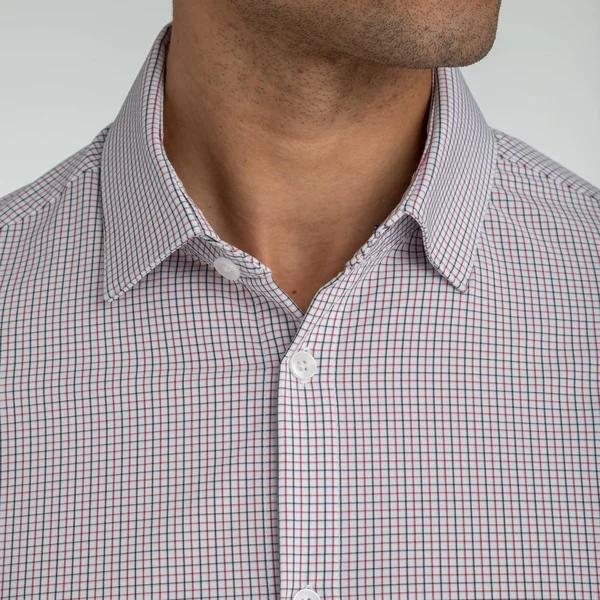 Mizzen + Main Finch Woven Dress Shirt - Blue - XL- Trim