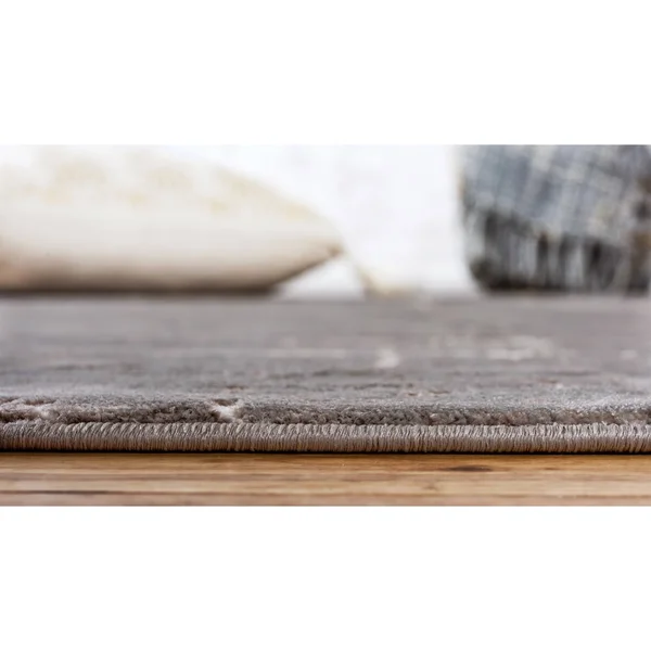 Jill Zarin Uptown Lexington Avenue Gray Area Rug, Size: 9& x 12&