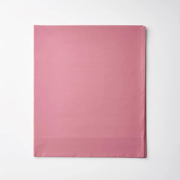 The Company Store Company Cotton Wild Rose Solid 300-Thread Count Cotton Percale California King Deep Pocket Flat Sheet