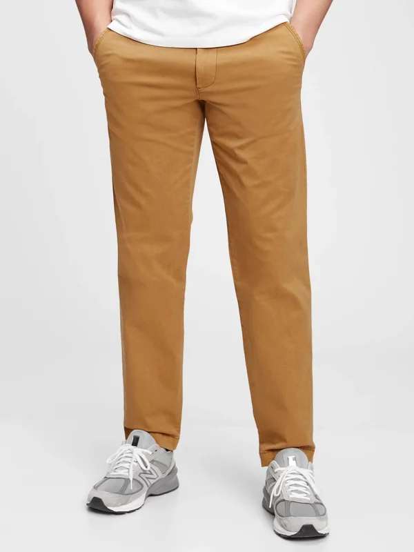 Gap Men's Vintage Khakis in Straight Fit with Gapflex Palomino Brown Size 36W