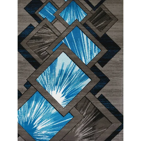 Westfield Home Gallery Tayah Multicolored Polypropylene Runner Rug, Color: Brown/Beige/Size: 1&11 x 7&6