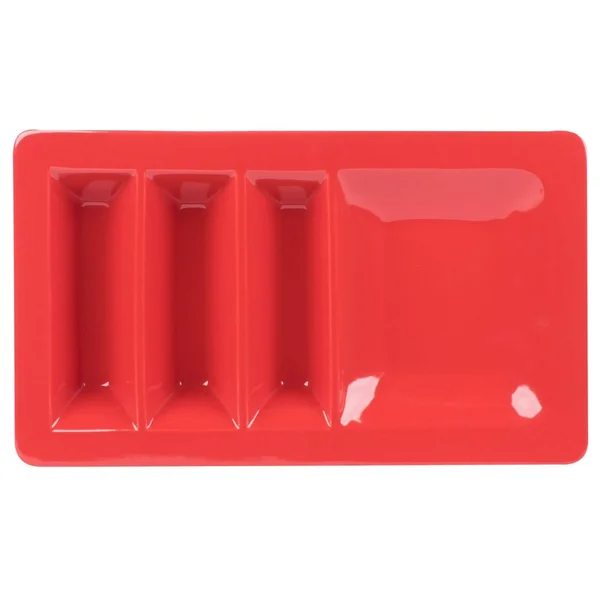 Tuxton GZQ-800 14 x 0.62 in. Taco Plate Stackable-Cayenne