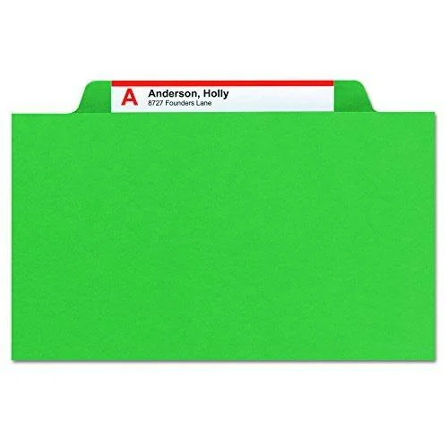 Smead Pressboard File Folder, 1/3-Cut Tab, 2.5cm Expansion, Letter size, Dark Blue, 25 per Box (21541)