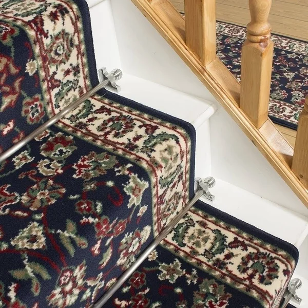 runrug USA Persian Blue Stair Carpet Runner Length: 8 foot, Widths