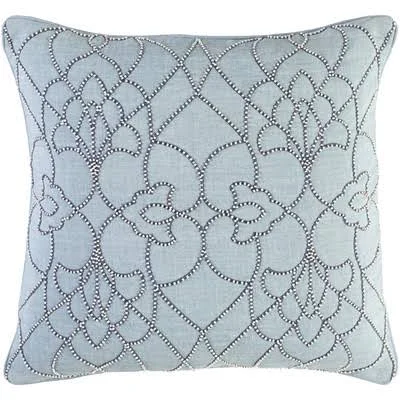 Dotted Pirouette Linen Throw Pillow Surya