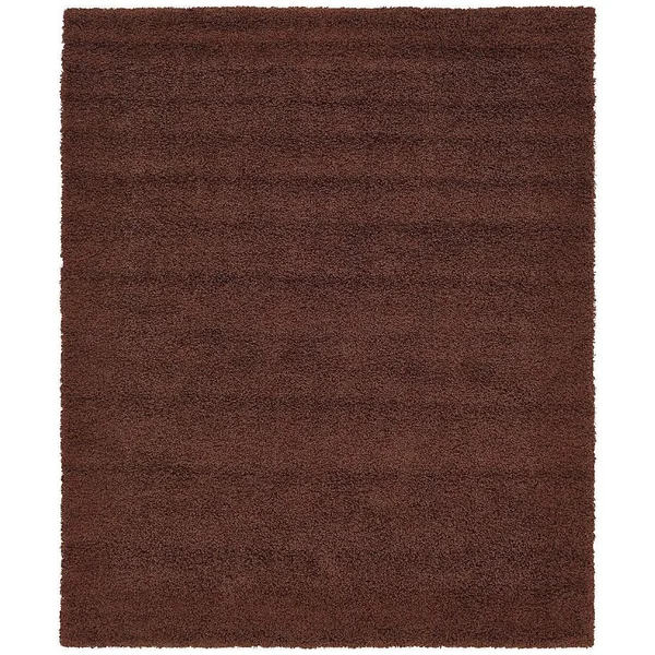 RugPal Sybil Solid/striped Area Rug Collection 8&x10& in Cocoa Color