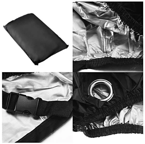 Cover Moto Guzzi V9 Bobber - Sport, Roamer Outdoor Tarpaulin Craftride XL in black-red, 230 x 92 x 125 cm