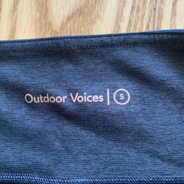 Outdoor Voices Pants & Jumpsuits, Nwt Outdoor Voices 34 Two-Tone Leggings, Color: Black/Blue, Size: S, Poshfactore&s Clo