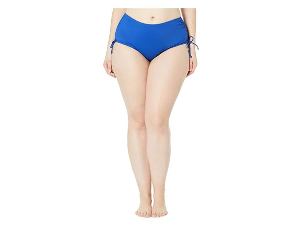 24th & Ocean Plus Size Solids Mid Waist Adjustable Tie Side Pant : 22W