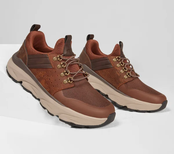 Men's Skechers Relaxed Fit Delmont Escola - Size: 7.5, Brown