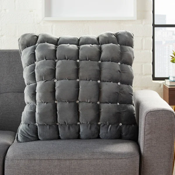 Silver Orchid Negri Luminescence Throw Pillow 20x22 x 20x22 - Ivory