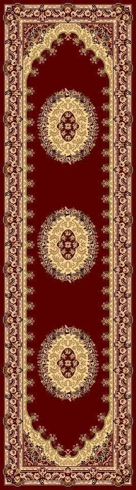 Rugs America New Vision 807 3&11x22 x 5&3x22 Kerman Red Area Rug
