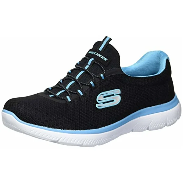 Skechers Sport Women's Summits Sneaker - Black/Turquoise