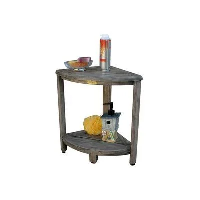 Amorita 12x22 W Teak Shower Bench Millwood Pines