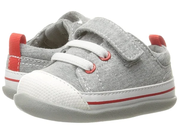 See Kai Run Kids Stevie II (Infant/Toddler) Boy's Shoes Gray Jersey : 6 Toddler M